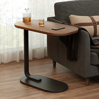 Stijlvolle Sofa Bijzettafel – Metaal & Hout