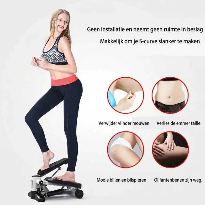 Twist Stepper Fitnessmachine – Mini Stepper met Weerstandsbanden