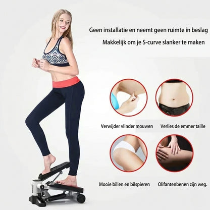 Twist Stepper Fitnessmachine – Mini Stepper met Weerstandsbanden